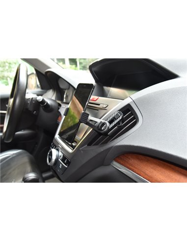 SUPORT TELEFON AUTO EXTENSIBIL 55-83MM CU PRINDERE IN GRILA DE VENTILATIE