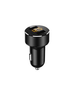 INCARCATOR AUTO 2XUSB 3.6A CU AFISAJ TENSIUNE/PUTERE LED