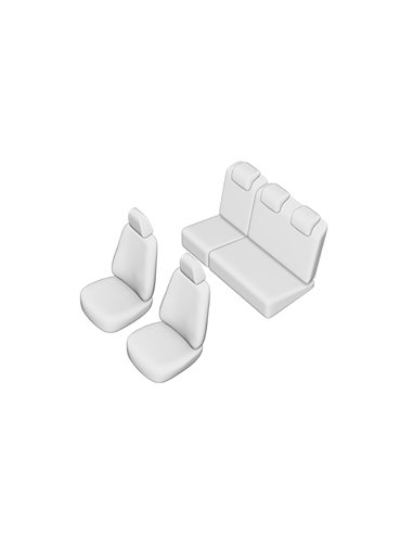 SET HUSE SCAUN TOYOTA YARIS 2006-2011 (BANCHETA FRACTIONATA) CU TETIERE SPATE IN FORMA DE L