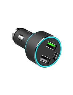 INCARCATOR AUTO 1xUSB QC3.0 + 1xUSB 2.4A + 1xUSB Type-C 42W