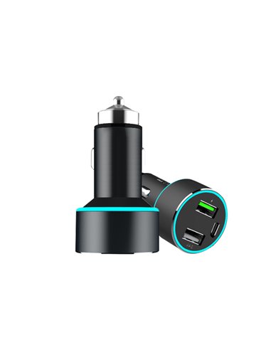 INCARCATOR AUTO 1xUSB QC3.0 + 1xUSB 2.4A + 1xUSB Type-C 42W