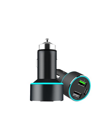 INCARCATOR AUTO 1xUSB QC3.0 + 1xUSB 2.4A + 1xUSB Type-C 42W