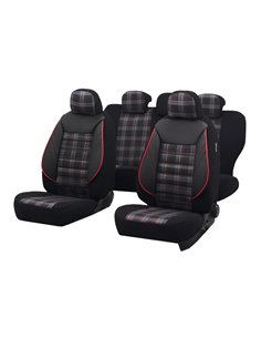 SET HUSE SCAUN SPORT NEGRU-ROSU