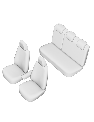 SET HUSE SCAUN PEUGEOT 308 HATCH 2014- (BANCHETA FRACTIONATA) CU TETIERE SPATE IN FORMA DE L