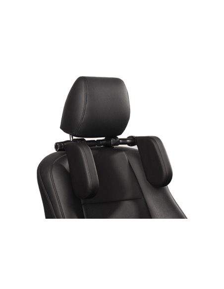 SUPORT TETIERA AUTO REGLABIL. PIELE ECOLOGICA NEAGRA