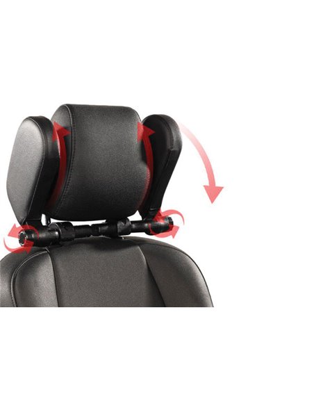 SUPORT TETIERA AUTO REGLABIL. PIELE ECOLOGICA NEAGRA
