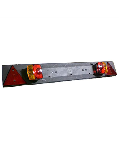 BARA PENTRU REMORCA DE 1.020X140MM CU LAMPI DE SEMNALIZARE