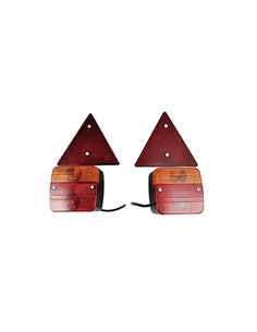 KIT MAGNETIC LAMPI REMORCA CU CABLU LUNG DE 7M. CABLU INTRE LAMP