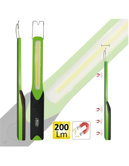 LAMPA PORTABILA SLIM LED C.O.B. CU BATERIE REINCARCABILA