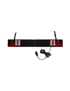 BARA PENTRU REMORCA CU 2 REFLECTOARE LED SI 2 TRIUNGHIURI REFLECTORIZANTE, CABLU DE 5 M