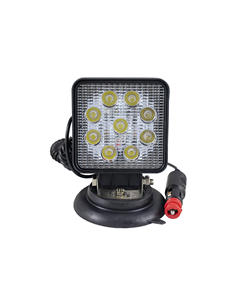 PROIECTOR DE LUCRU CU LED. PATRAT. LUMINA CONCENTRATA. BAZA MAGNETICA