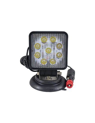 PROIECTOR DE LUCRU CU LED. PATRAT. LUMINA CONCENTRATA. BAZA MAGNETICA