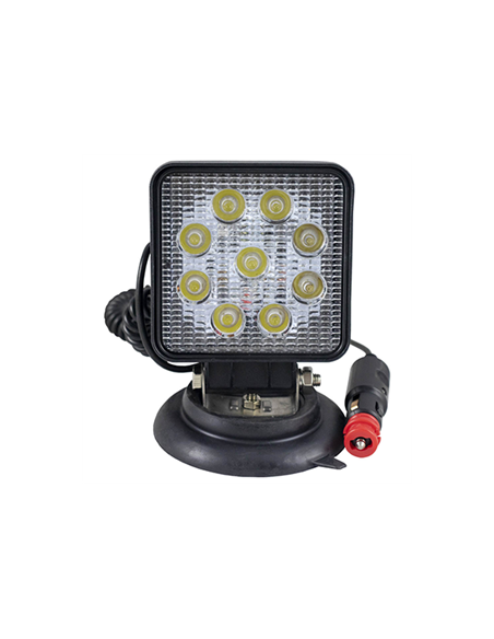 PROIECTOR DE LUCRU CU LED. PATRAT. LUMINA CONCENTRATA. BAZA MAGNETICA