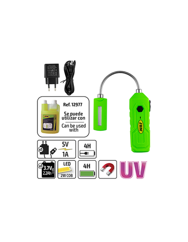 LANTERNA PORTABILA LED - UV CU BAZA MAGNETICA