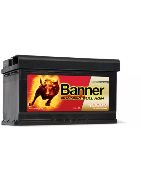 BANNER Running Bull AGM 12V 80Ah 800A - Borna Normala (dreapta +)