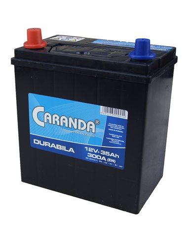 CARANDA DURABILA 12V 35Ah 300A - Borna Inversa (stanga +)