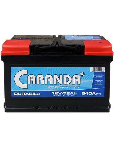 CARANDA DURABILA 12V 72Ah 640A - Borna Normala (dreapta +)