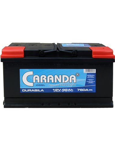 CARANDA DURABILA 12V 92Ah 760A - Borna Normala (dreapta +)