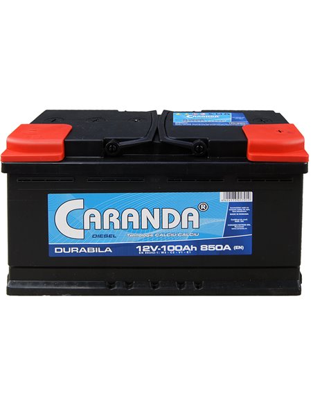 CARANDA DURABILA 12V 100Ah 850A - Borna Normala (dreapta +)
