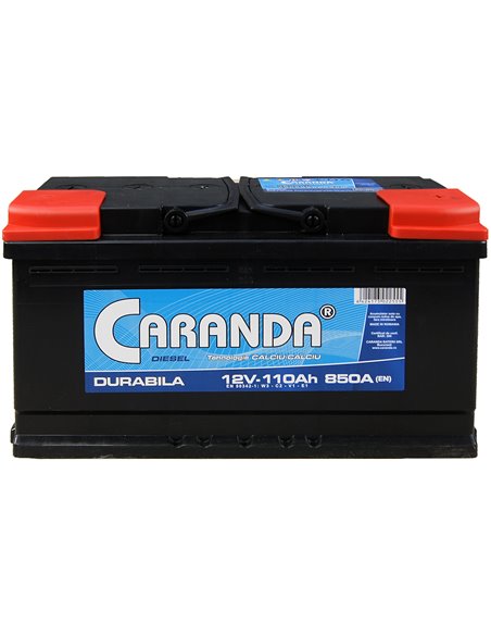CARANDA DURABILA 12V 110Ah 850A - Borna Normala (dreapta +)