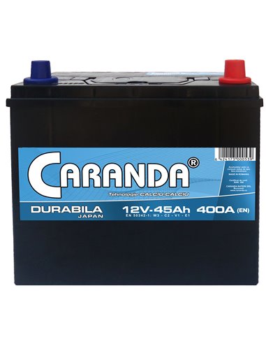 CARANDA DURABILA JAPAN 12V 45Ah 400A - Borna Normala (dreapta +)