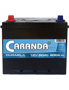 CARANDA DURABILA JAPAN 12V 60Ah 600A - Borna Inversa (stanga +)