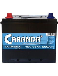CARANDA DURABILA JAPAN 12V 65Ah 650A - Borna Inversa (stanga +)