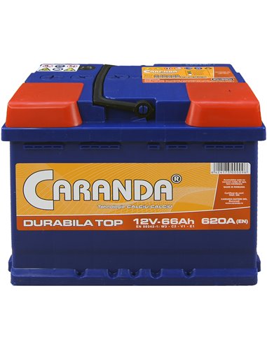 CARANDA DURABILA TOP 12V 66Ah 620A - Borna Normala (dreapta +)