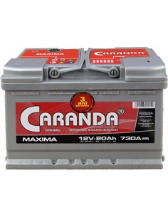 CARANDA MAXIMA 12V 80Ah 730A - Borna Normala (dreapta +)