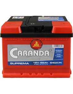 CARANDA SUPREMA 12V 66Ah 640A - Borna Normala (dreapta +)