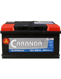 CARANDA SUPREMA 12V 85Ah 800A - Borna Normala (dreapta +)