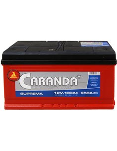 CARANDA SUPREMA 12V 100Ah 950A - Borna Normala (dreapta +)