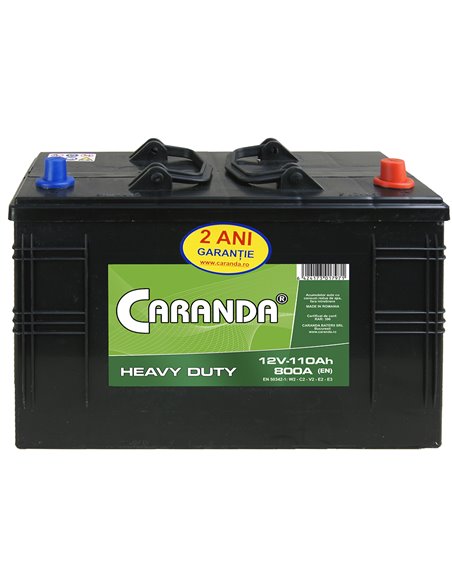 CARANDA HEAVY DUTY 12V 110Ah 800A - Borna Tip camion