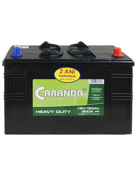 CARANDA HEAVY DUTY 12V 120Ah 900A - Borna Tip camion