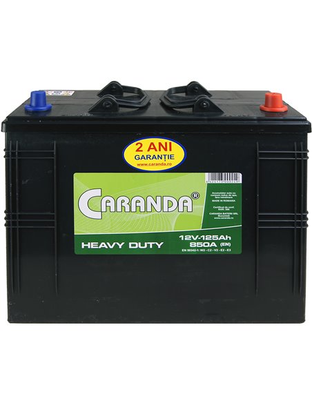 CARANDA HEAVY DUTY 12V 125Ah 850A - Borna Tip camion