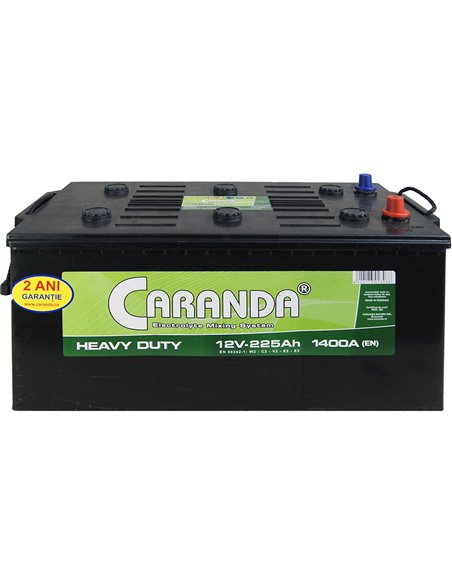 CARANDA HEAVY DUTY EMS 12V 225Ah 1400A - Borna Tip camion