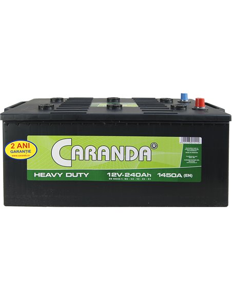 CARANDA HEAVY DUTY 12V 240Ah 1450A - Borna Tip camion