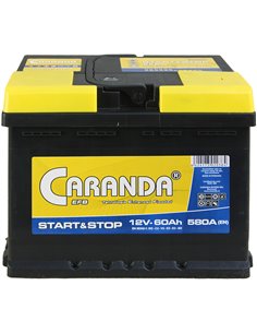 CARANDA START-STOP EFB 12V 60Ah 600A - Borna Normala (dreapta +)
