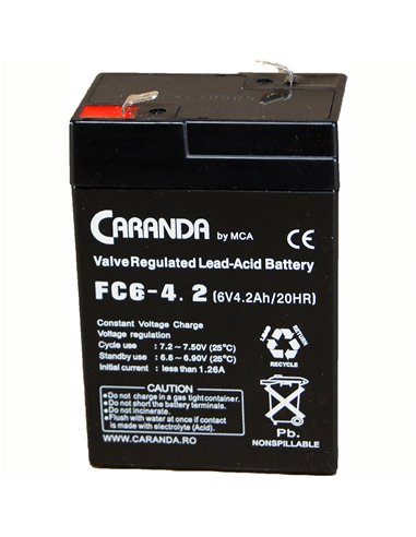 CARANDA FC Stationara AGM/VRLA 6V 4.2Ah