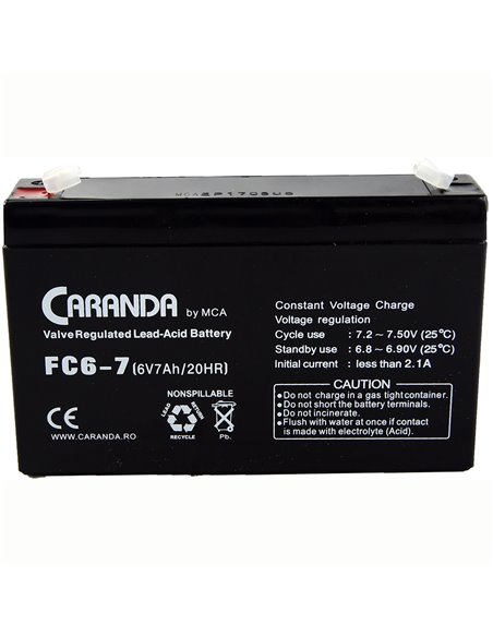 CARANDA FC Stationara AGM/VRLA 6V 7Ah