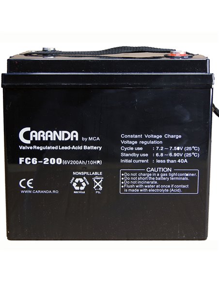 CARANDA FC Stationara AGM/VRLA 6V 200Ah
