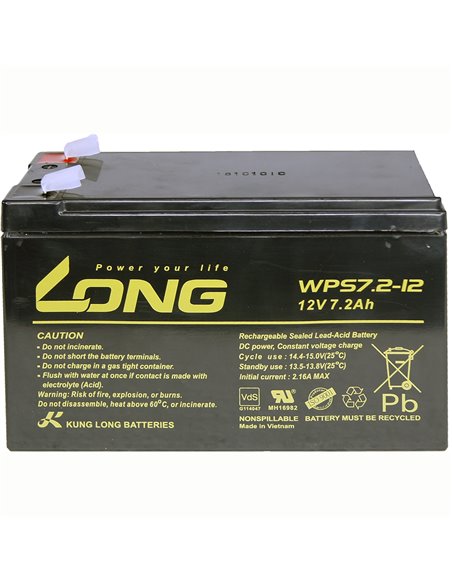 CARANDA LONG Stationara AGM/VRLA 12V 7.2Ah