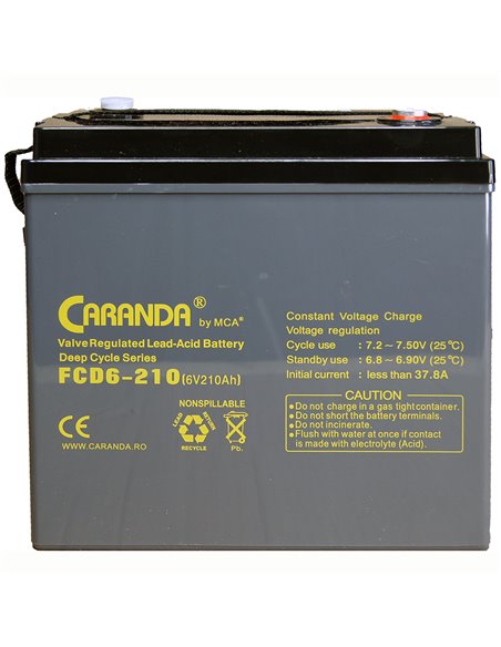 CARANDA FCD Deep Cycle 6V 210Ah