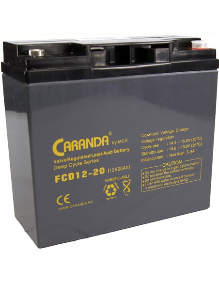 CARANDA FCD Deep Cycle 12V 20Ah