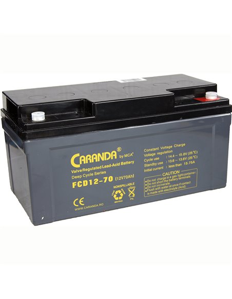CARANDA FCD Deep Cycle 12V 70Ah