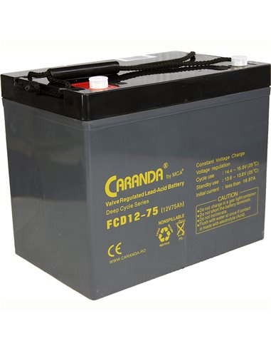 CARANDA FCD Deep Cycle 12V 75Ah