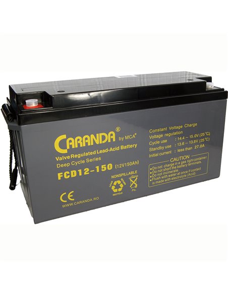 CARANDA FCD Deep Cycle 12V 150Ah