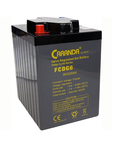 CARANDA FCD Deep Cycle Gel 6V 210Ah