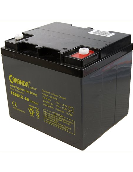 CARANDA FCD Deep Cycle Gel 12V 50Ah
