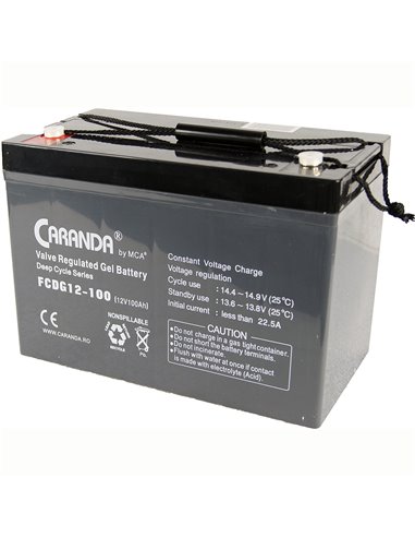 CARANDA FCD Deep Cycle Gel 12V 100Ah